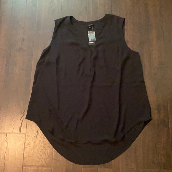 torrid Tops - Torrid Black Tank Blouse